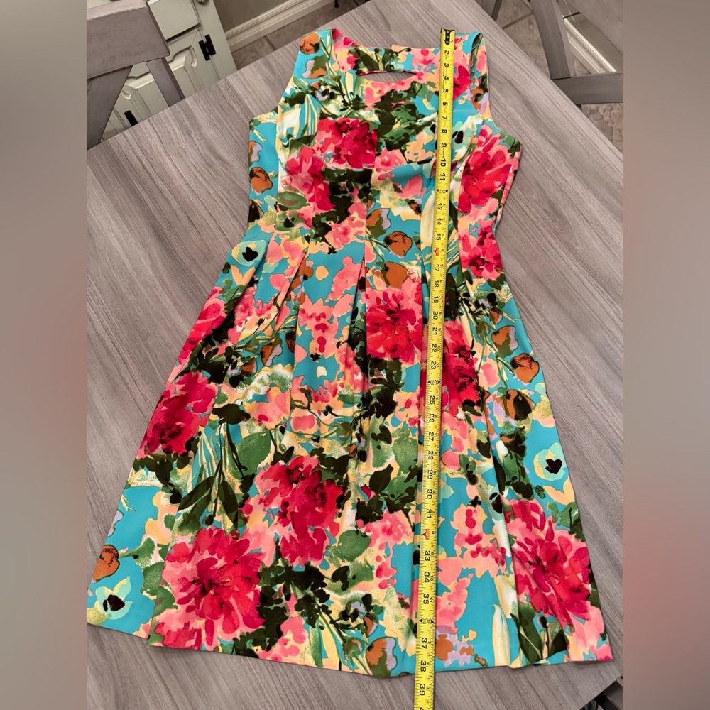 AGB Colorful Floral Sleeveless Sundress! Perfect for Wedding! - Picture 4 of 10